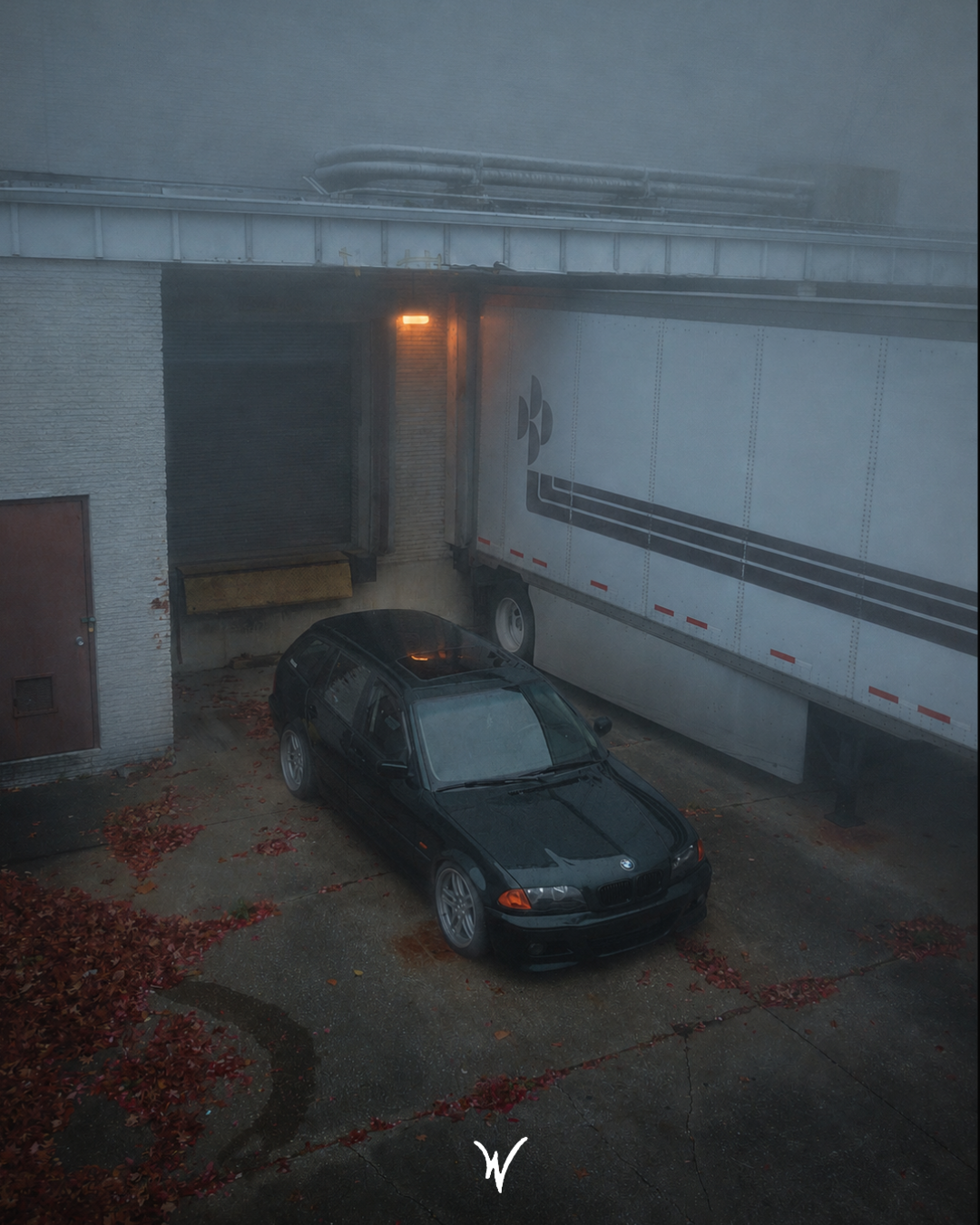 wickd poster - e46 wagon loading dock